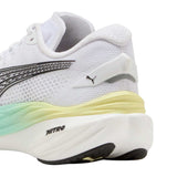 Tenis Puma DEVIATE NITRO 3 Blanco Aqua Mujer