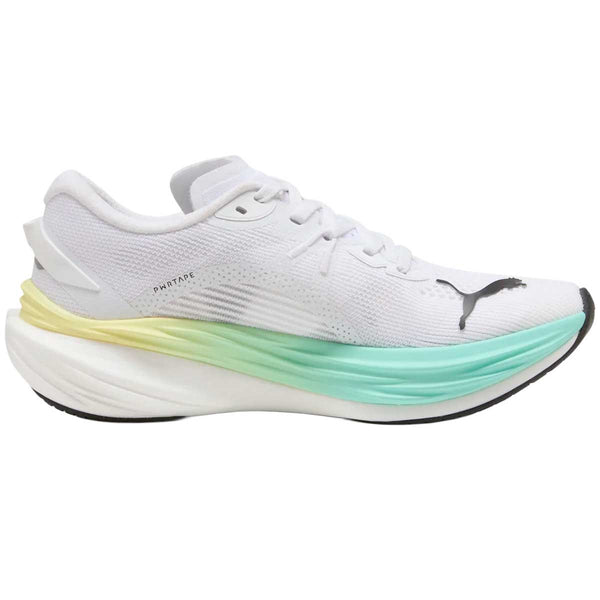 Tenis Puma DEVIATE NITRO 3 Blanco Aqua Mujer