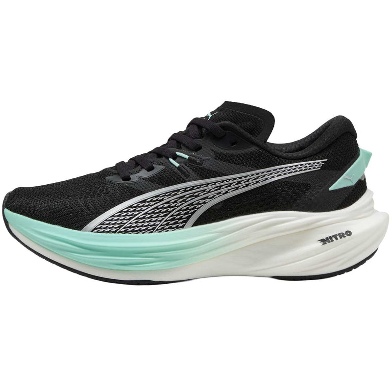 Tenis Puma DEVIATE NITRO 3 Negro Aqua Mujer
