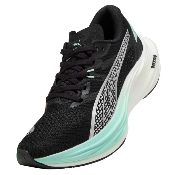 Tenis Puma DEVIATE NITRO 3 Negro Aqua Mujer
