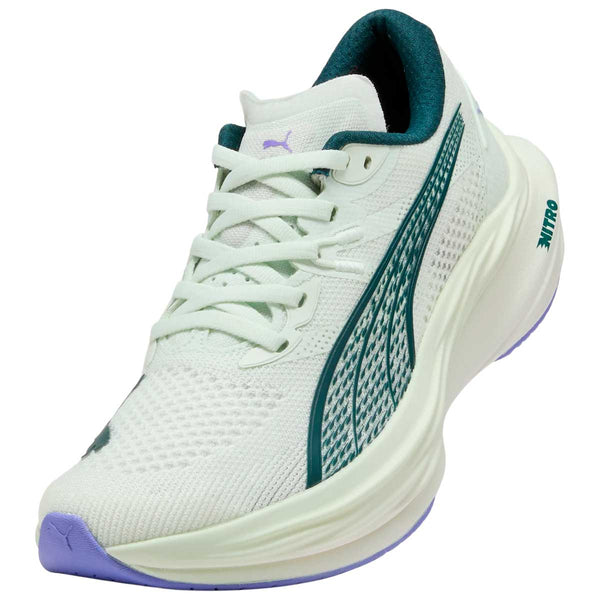 Tenis Puma Running Deviate NITRO 3 Verde Mujer