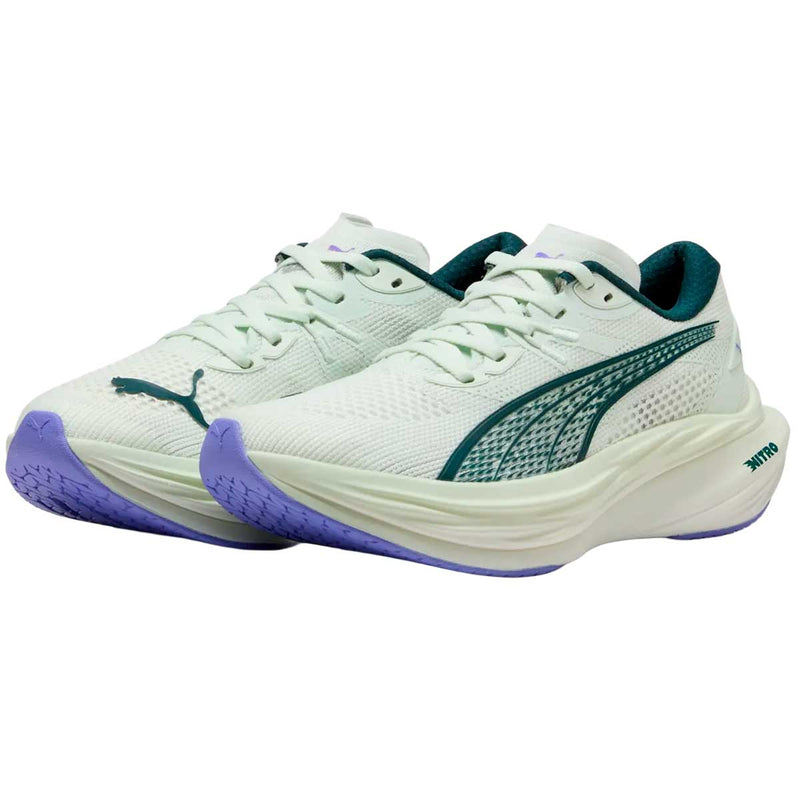 Tenis Puma Running Deviate NITRO 3 Verde Mujer