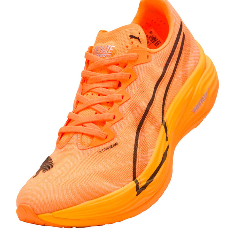 Tenis Puma Deviate NITRO Elite 3 Naranja Negro Hombre