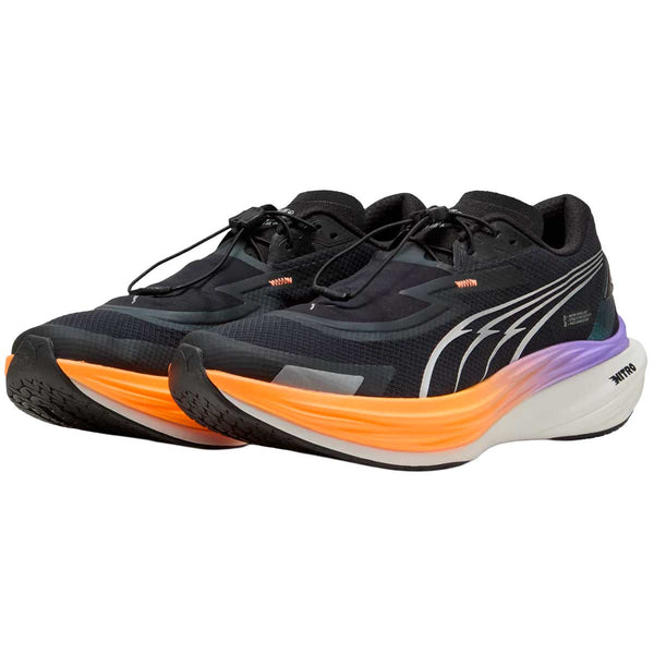 Tenis Puma Deviate NITRO™ Elite 3 WTR+ Negro Plata Hombre