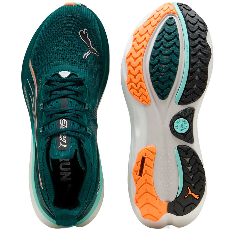 Tenis Puma FOREVERRUN NITRO 2 Verde Naranja Hombre