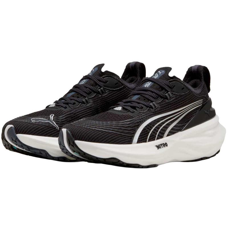 Tenis Puma FOREVERRUN NITRO 2 Negro Blanco Mujer