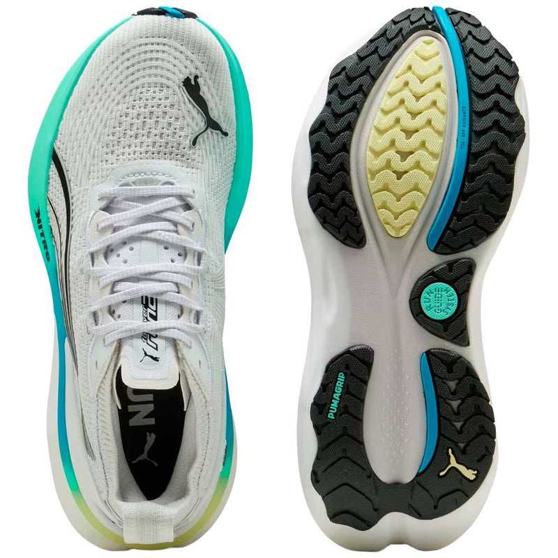 Tenis Puma FOREVERRUN NITRO 2 Blanco Celeste Mujer