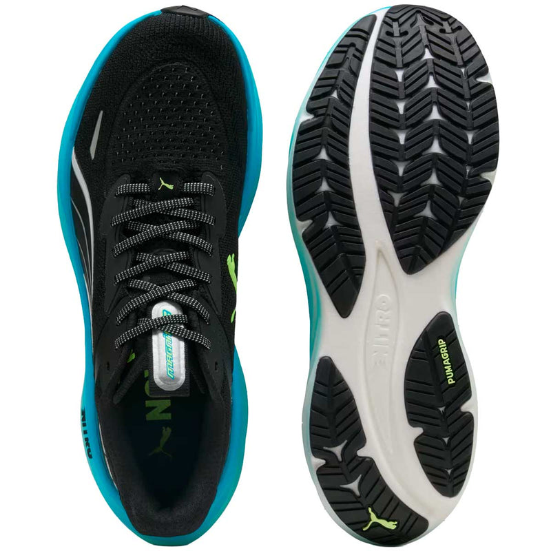 Tenis Puma Running Magnify NITRO 3 Negro Celeste Hombre