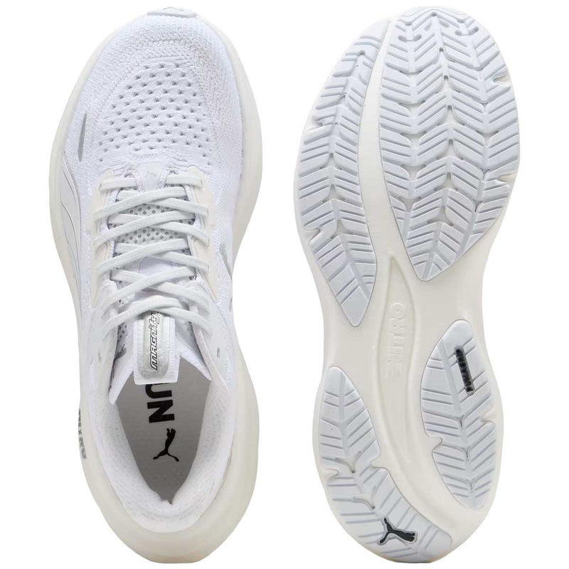 Tenis Puma Magnify NITRO 3 Blanco Beige Mujer