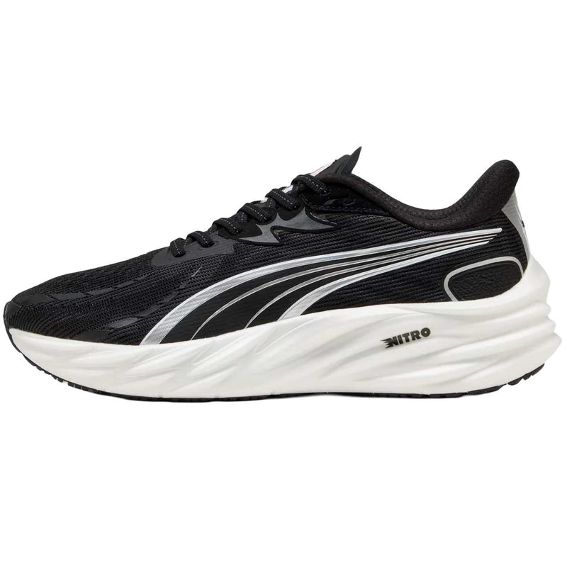 Tenis Puma Run Velocity NITRO 4 Negro Plata Hombre