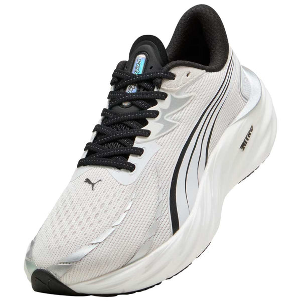 Tenis Puma Run Velocity NITRO 4 Blanco Plata Hombre