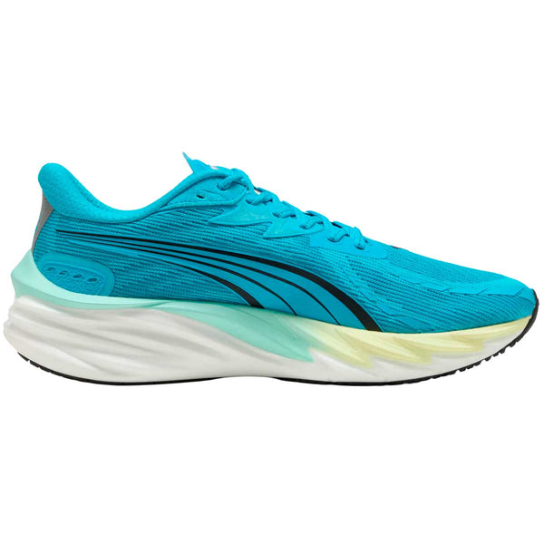 Tenis Puma Run Velocity NITRO 4 Celeste Negro Hombre