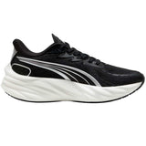 Tenis Puma Run Velocity NITRO 4 Negro Plata Mujer