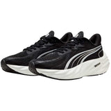 Tenis Puma Run Velocity NITRO 4 Negro Plata Mujer