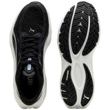 Tenis Puma Run Velocity NITRO 4 Negro Plata Mujer