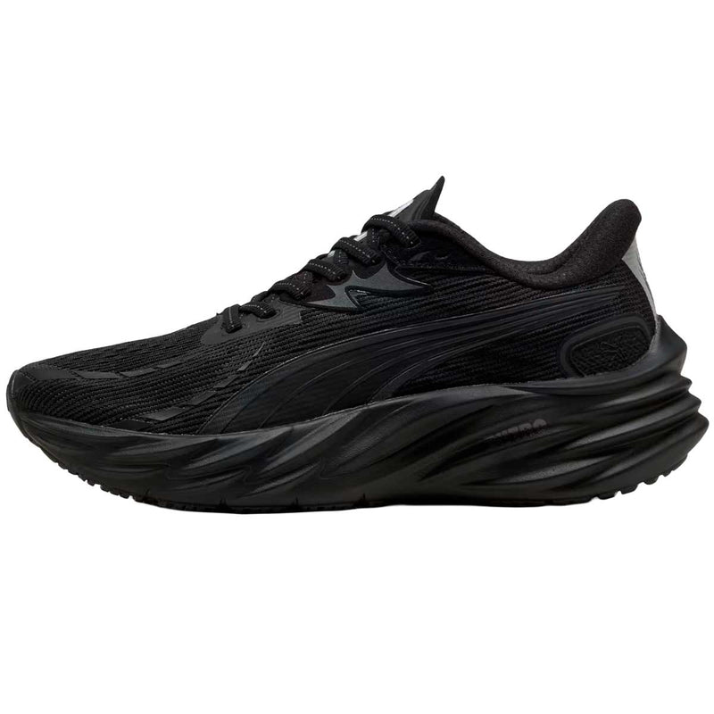 Tenis Puma Run Velocity NITRO 4 Todo Negro Mujer