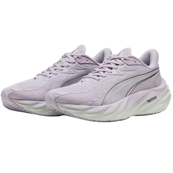 Tenis Puma Run Velocity NITRO 4 Lilac Plata Mujer