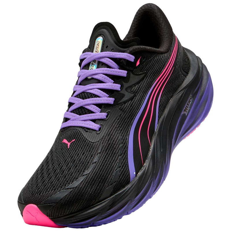 Tenis Puma Run Velocity NITRO 4 DT Negro Púrpura Hombre