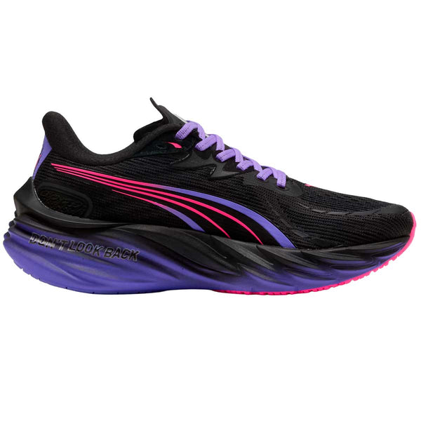 Tenis Puma Run Velocity NITRO 4 DT Negro Púrpura Mujer