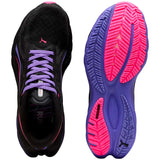 Tenis Puma Run Velocity NITRO 4 DT Negro Púrpura Mujer