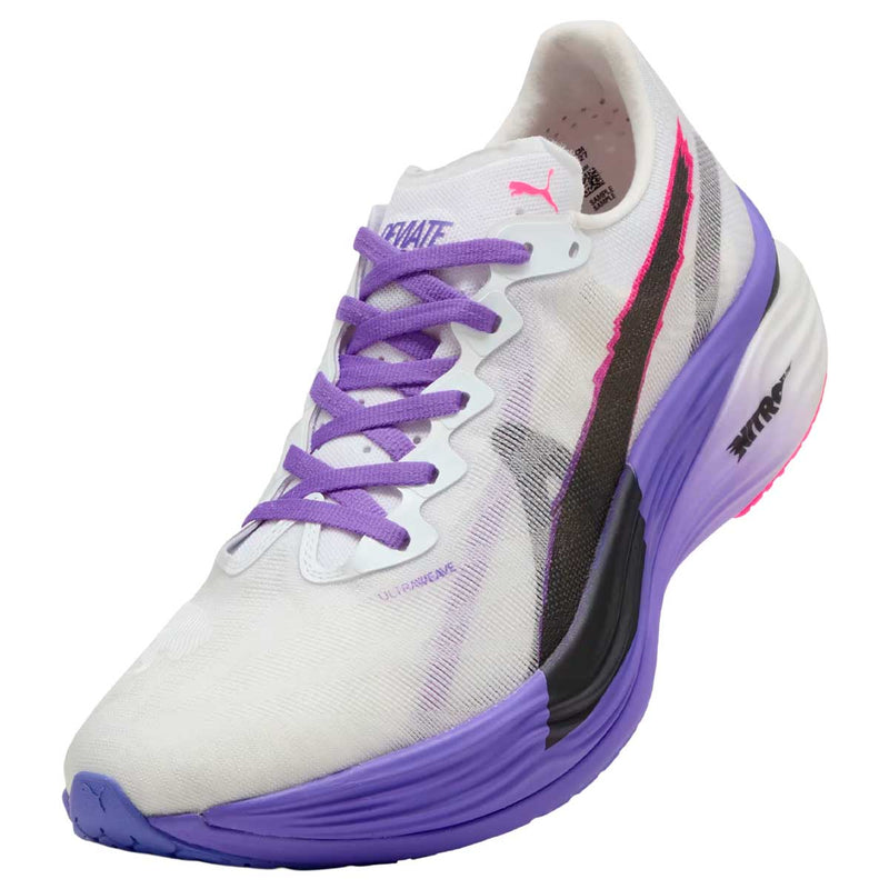 Tenis Puma DEVIATE NITRO ELITE 3 Blanco Morado Hombre