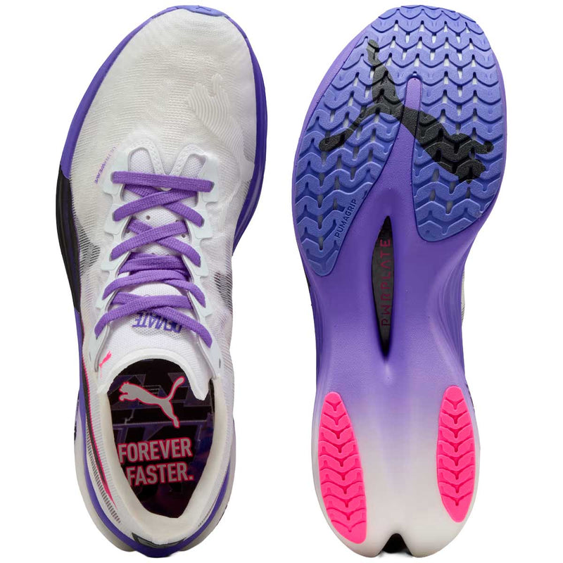 Tenis Puma DEVIATE NITRO ELITE 3 Blanco Morado Hombre