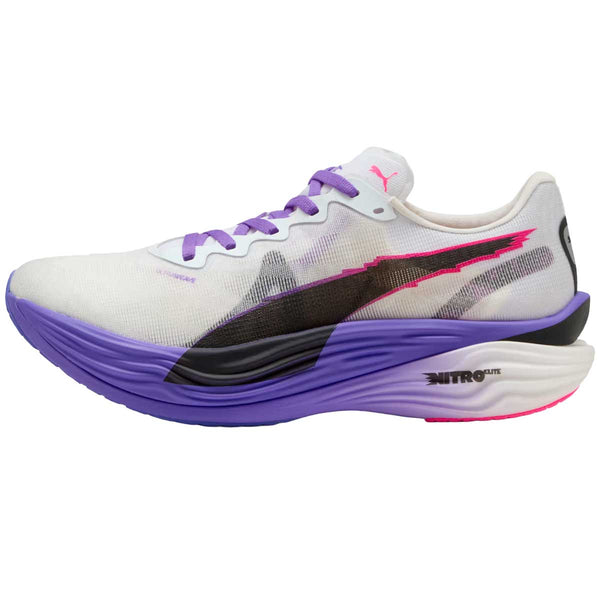 Tenis Puma DEVIATE NITRO ELITE 3 Blanco Morado Hombre