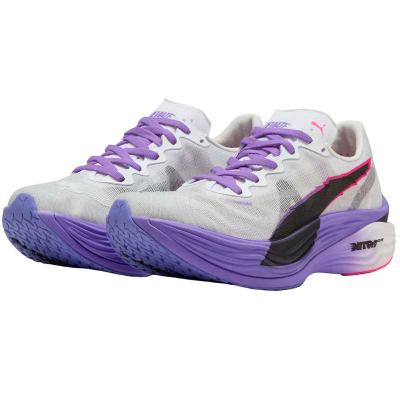 Tenis Puma DEVIATE NITRO ELITE 3 Blanco Morado Mujer