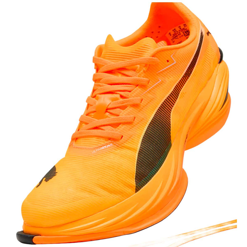 Tenis Puma FAST-R NITRO ELITE 3 Naranja Negro Mujer