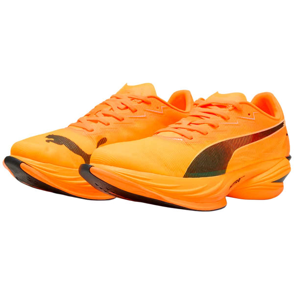 Tenis Puma FAST-R NITRO ELITE 3 Naranja Negro Mujer