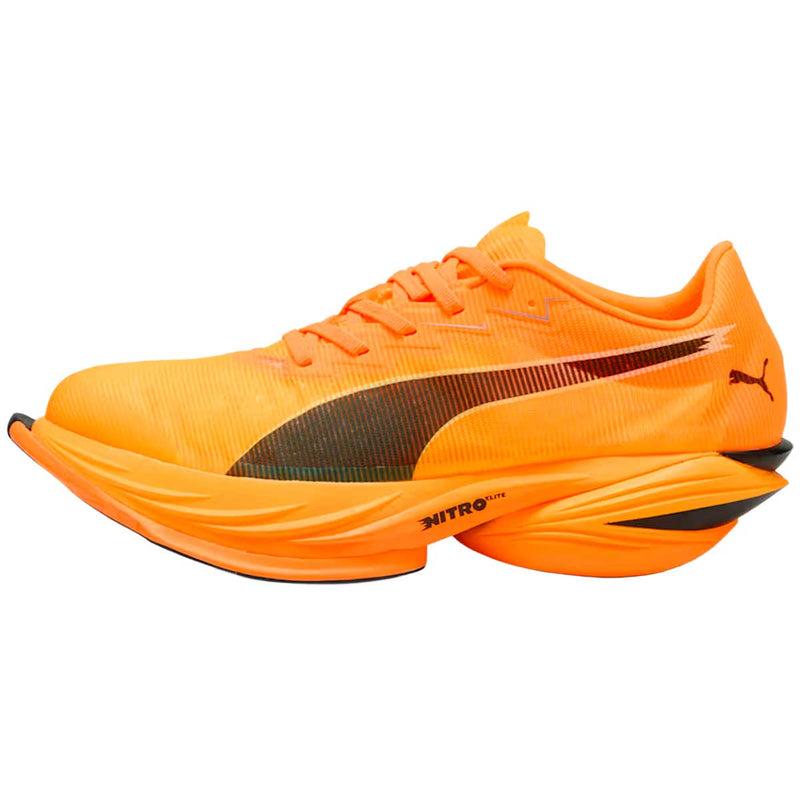 Tenis Puma FAST-R NITRO ELITE 3 Naranja Negro Mujer