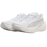 Tenis Puma Running Deviate NITRO 4 Blanco Beige Mujer
