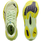 Tenis Puma Running Deviate NITRO 4 Amarillo Negro Mujer