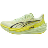 Tenis Puma Running Deviate NITRO 4 Amarillo Negro Mujer