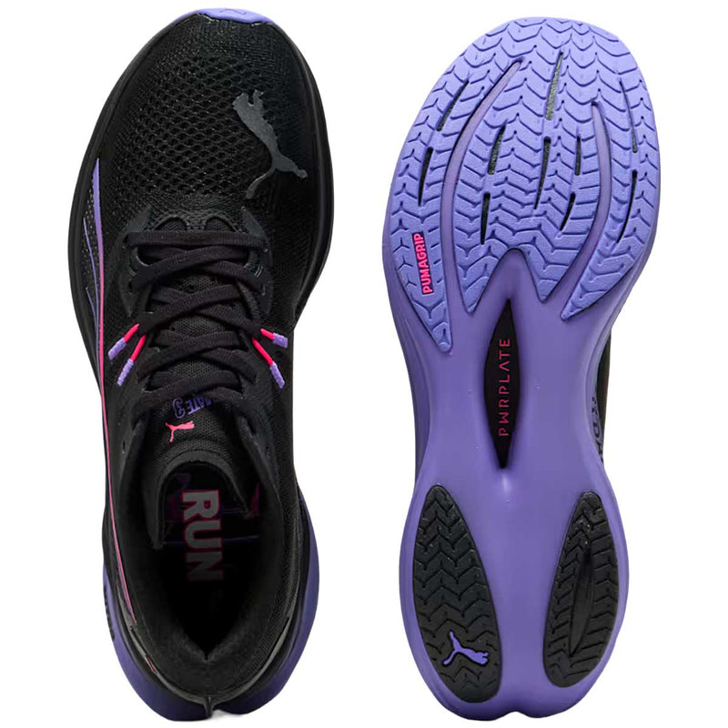 Tenis Puma Deviate NITRO 3 DIGITOKYO Negro Morado Hombre