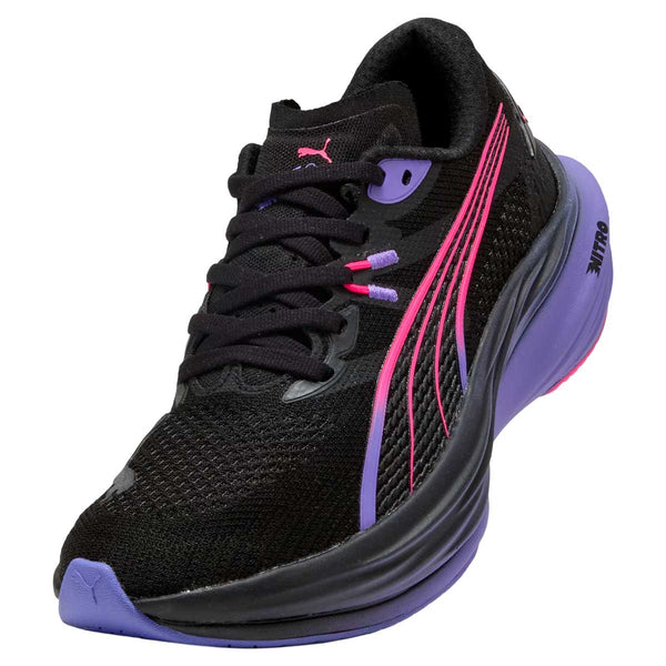 Tenis Puma Deviate NITRO 3 DIGITOKYO Negro Morado Mujer