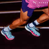 Tenis Velocity NITRO 4 PUMA x HYROX Celeste Hombre