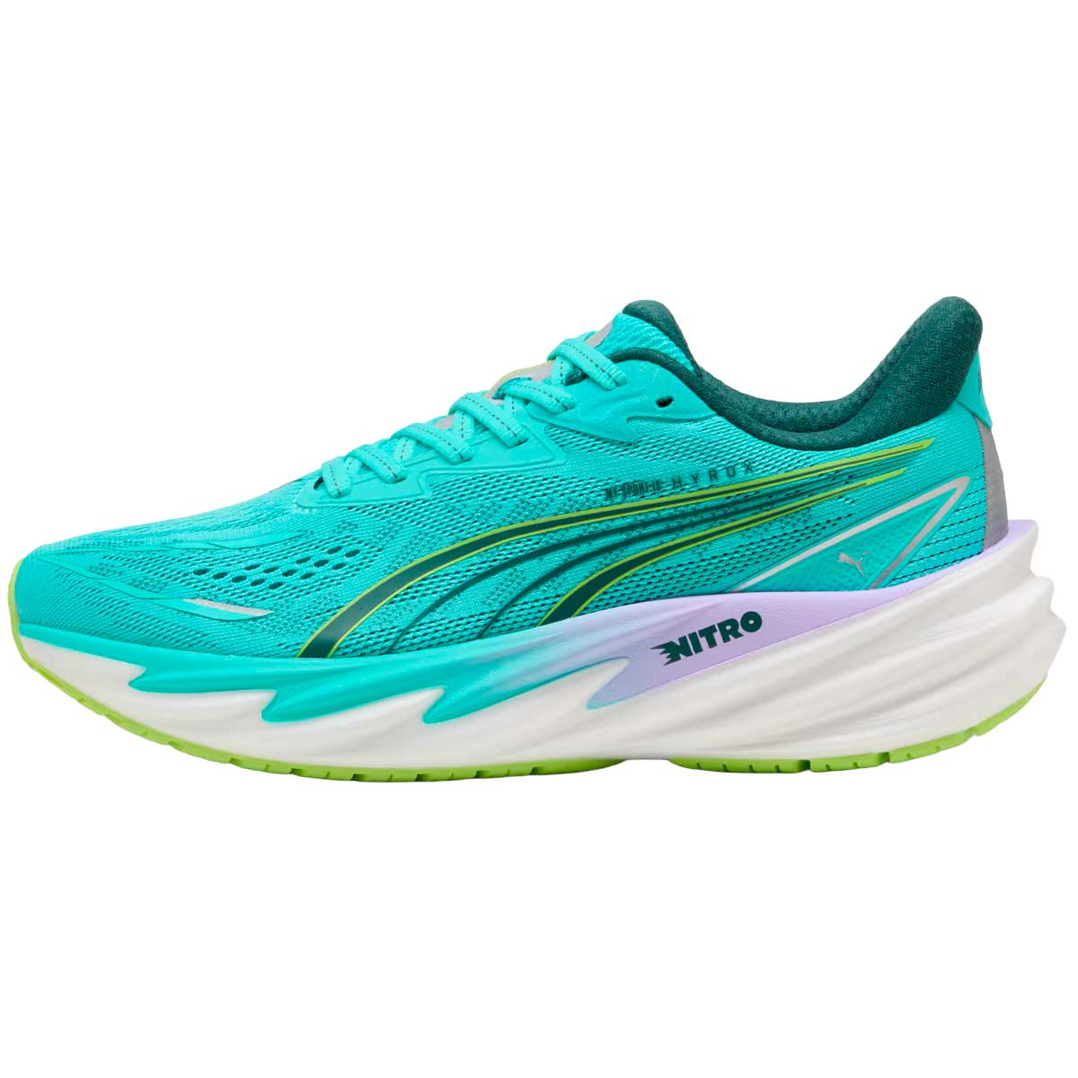 Tenis PUMA x HYROX Velocity NITRO™ 5 Verde Morado Mujer