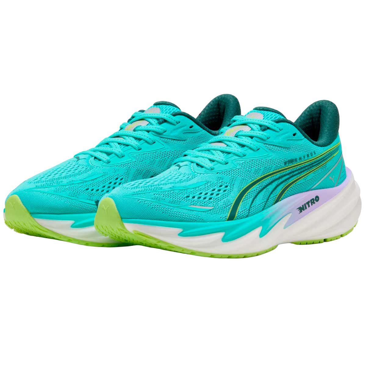Tenis PUMA x HYROX Velocity NITRO™ 5 Verde Morado Mujer