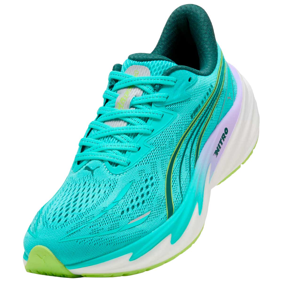 Tenis PUMA x HYROX Velocity NITRO™ 5 Verde Morado Mujer