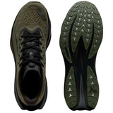 Tenis Puma Deviate Pure NITRO™ Verde Negro Hombre