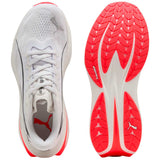 Tenis Puma Deviate Pure NITRO™ Blanco Rojo Mujer