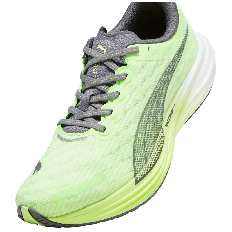 Tenis Puma DEVIATE NITRO 2 Verde Limón Hombre