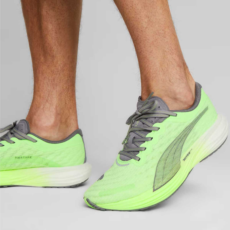 Tenis Puma DEVIATE NITRO 2 Verde Limón Hombre