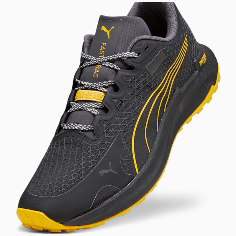 Tenis Puma FAST-TRAC NITRO GTX Nego Amarillo Hombre