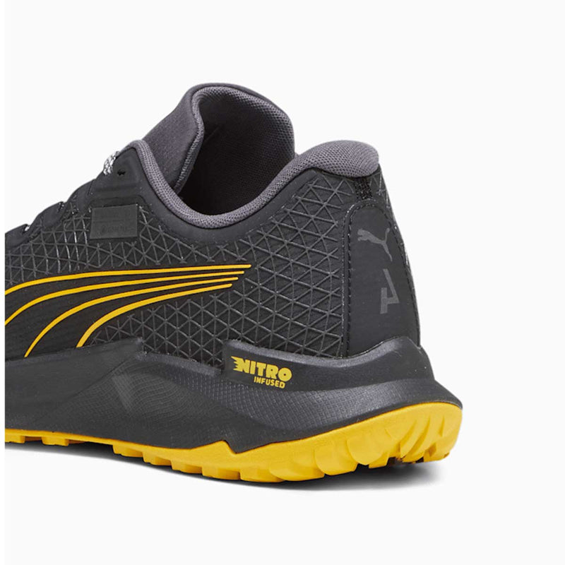 Tenis Puma FAST-TRAC NITRO GTX Nego Amarillo Hombre