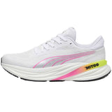 Tenis Puma MAGNIFY NITRO 2 Blanco Rosa Mujer