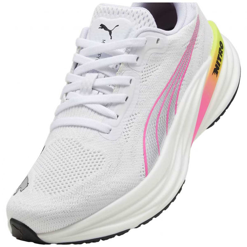 Tenis Puma MAGNIFY NITRO 2 Blanco Rosa Mujer