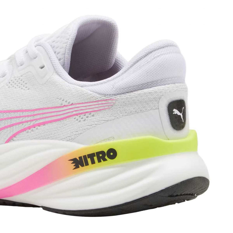 Tenis Puma MAGNIFY NITRO 2 Blanco Rosa Mujer