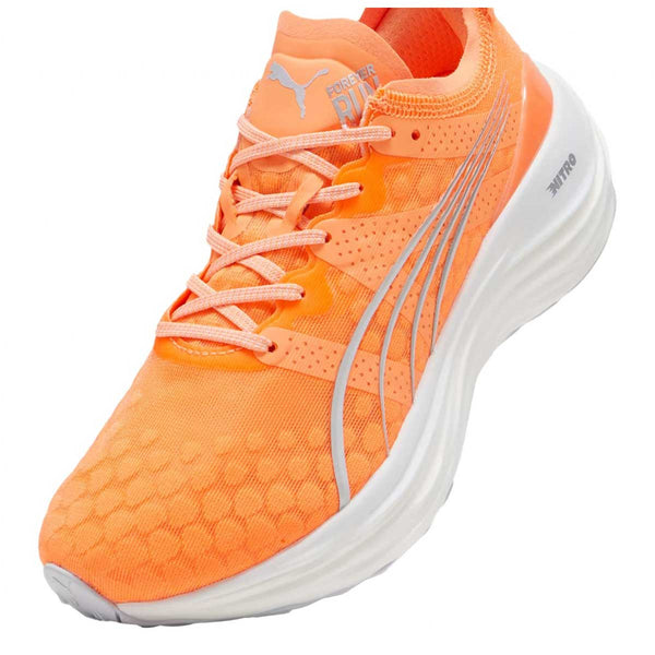 Tenis Puma FOREVER RUN NITRO Naranja Blanco Mujer